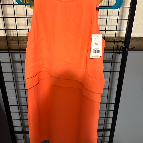 Banana Republic Orange Sheath Mini Dress Halter Neckline - Picture 2 of 3